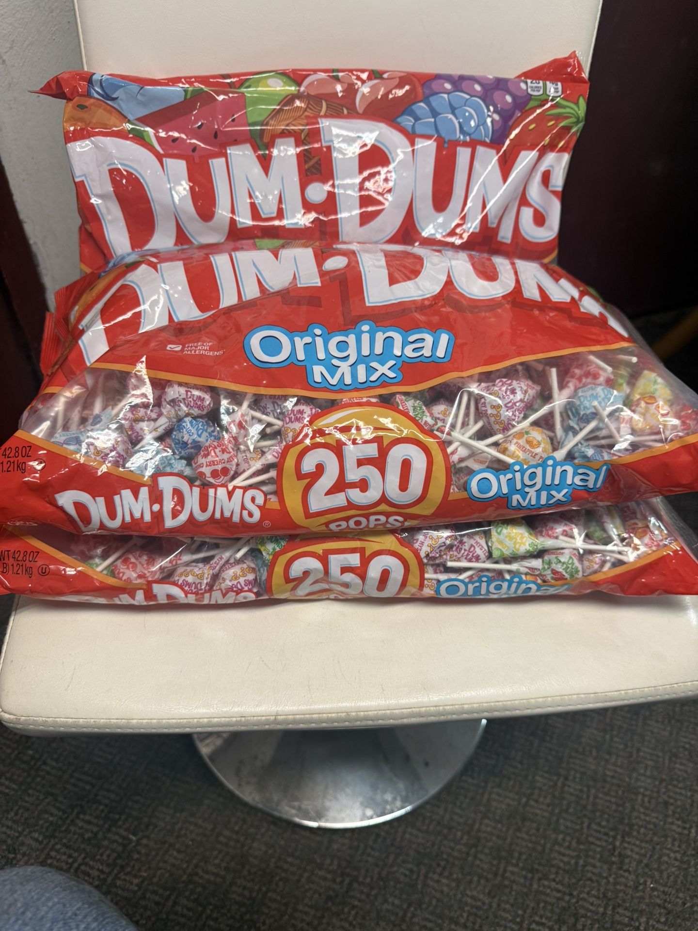 Bags of 250 Pops Dum.Dums Original Mix  $ 10 Each 