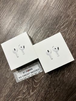 Apple AirPods 4 Bluetooth Headphones New - Only $1 Today Pay The Rest Later! 