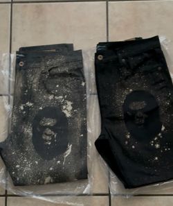 Pants with ape design