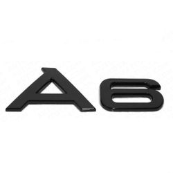 Audi A6 Gloss Black Rear Letter Tail Badge Trunk Nameplate Emblem Badge Sport