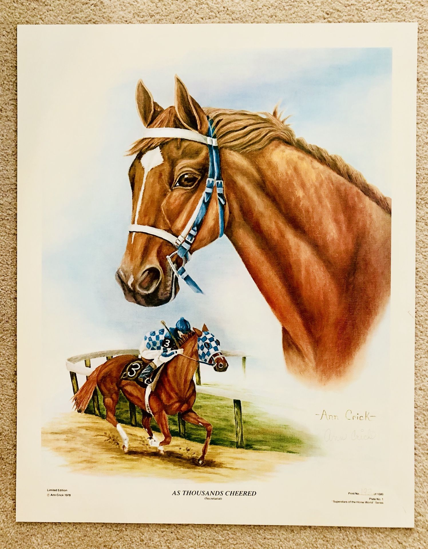 Secretariat Limited Edition Signed Print