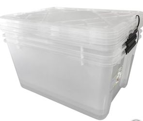 GreenMade InstaView 45 Multi-Use Storage Bin, 45 Quart, Clear,