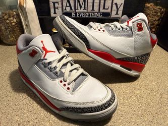 Og Air Jordan 3 Fire Red size 8.5