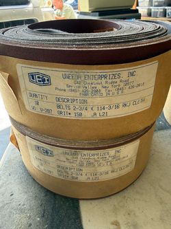 Uneeda 150 Grit Sanding Belts 2-3/4 x 114-3/16