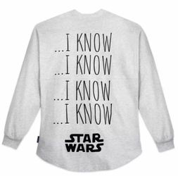 Disney Parks Star Wars “I know” Spirit Jersey
