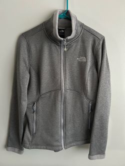 The North Face Gray Full-Zip Fleece Jacket