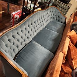 Nice Velvet Sofa $100. OBO