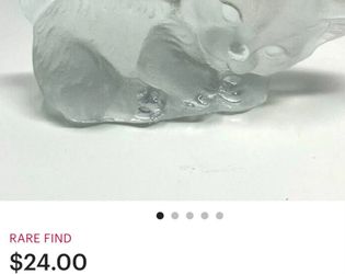 Glass Cat Figure