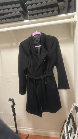 Lane Bryant Long Black Coat Size 16