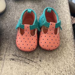 Strawberry Baby Girl Ankle Strap Flats 