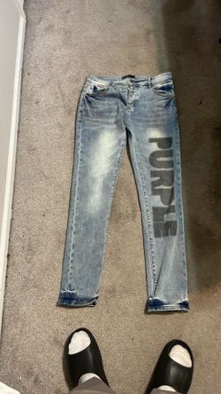 Blue Purple Jean with logo SIZE 31