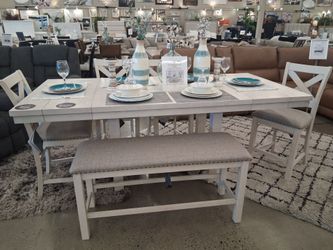 Rustic Counter Height Dining Set 6PC
