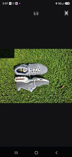 Nike Air Max Plus Light Gray White Mesh Low Top Athletic Sneakers, size 9