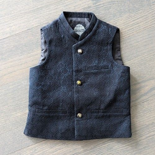 Minnie Minors Baby Toddler Boy's Waistcoat Vest - 9/12 Months / Black