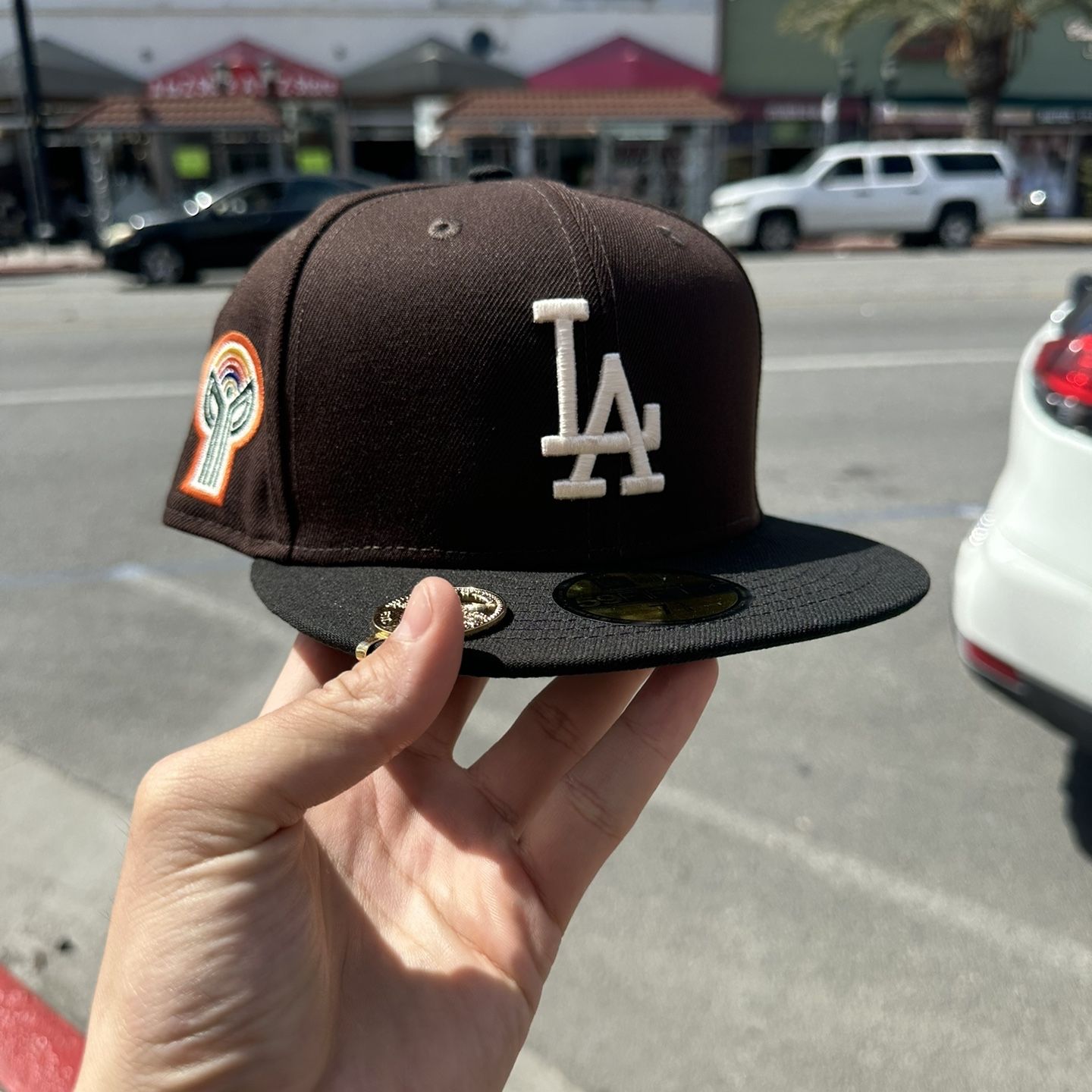 Los Angeles Dodgers Brown New Era 59Fifty On Field Fitted Hat