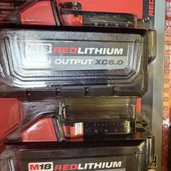 Milwaukee XC6.0 Batteries 2-pack New In Package