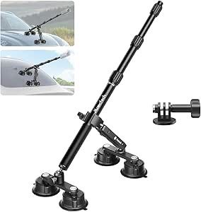 Four Suction Cup Car Mount Pro for Insta360 Upgraded Thickened Selfie Stick