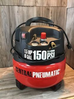 CENTRAL PNEUMATIC 6 GALLON AIR COMPRESSOR