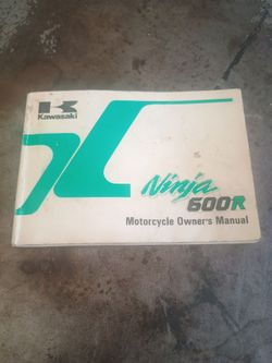 1986 Kawasaki ZX600A2 Owners Manual