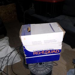 RG6 QUAD SHIELD CABLE-1000 FEET