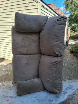 Tan Microfiber Sofa Cushions loveseat