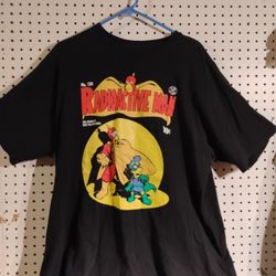 Vintage Radio Active Man Simpsons Promo Men's Large T-shirt 