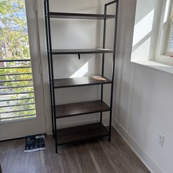 Modern Wood + Metal Bookshelf – Must Go
