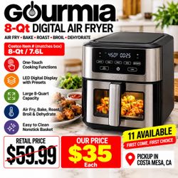 Gourmia 8-Qt Digital Air Fryer with Window – $35