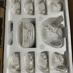 Porcelain British Tea Set (6) Includes Stand 
