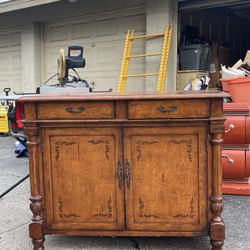 Buffet Table  Rustic Cherry