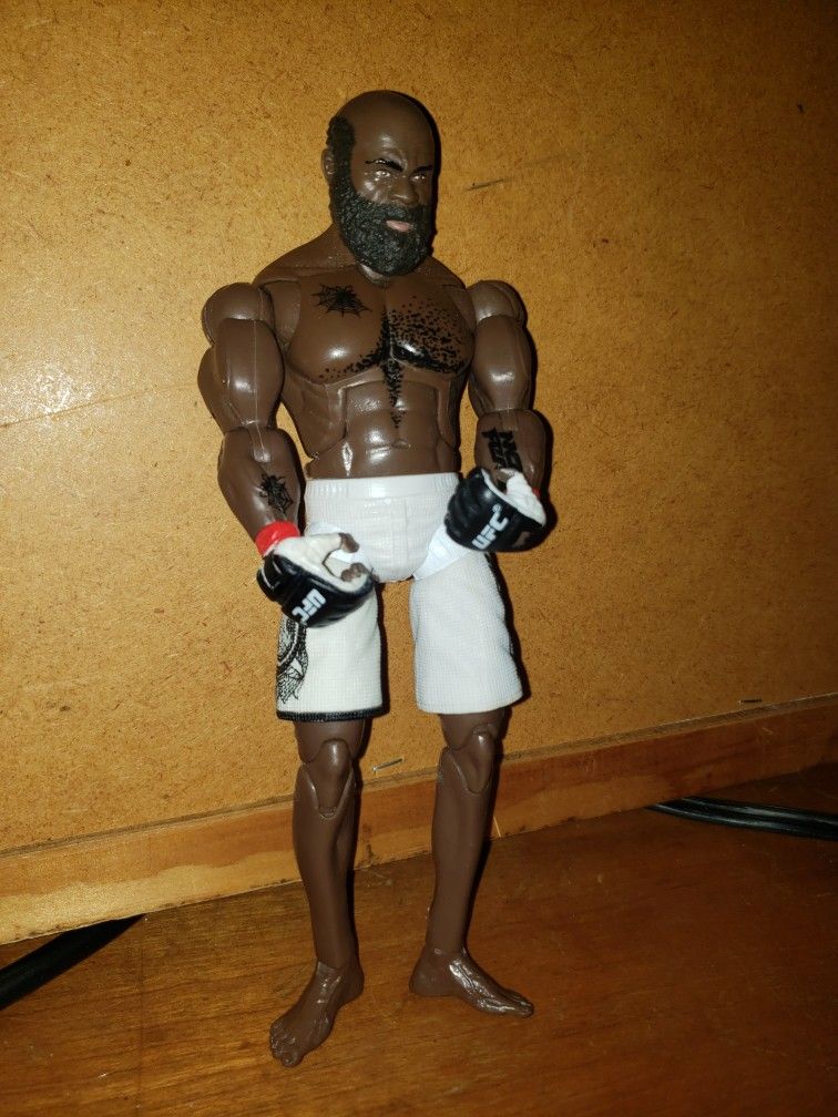 Rare Kimbo Slice UFC 2009 JAKKS Pacific Action Figure Utimate Fighter Tapout