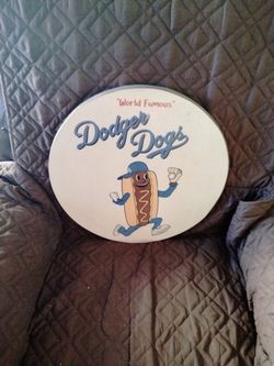 Dodger Dogs Wood Sign 