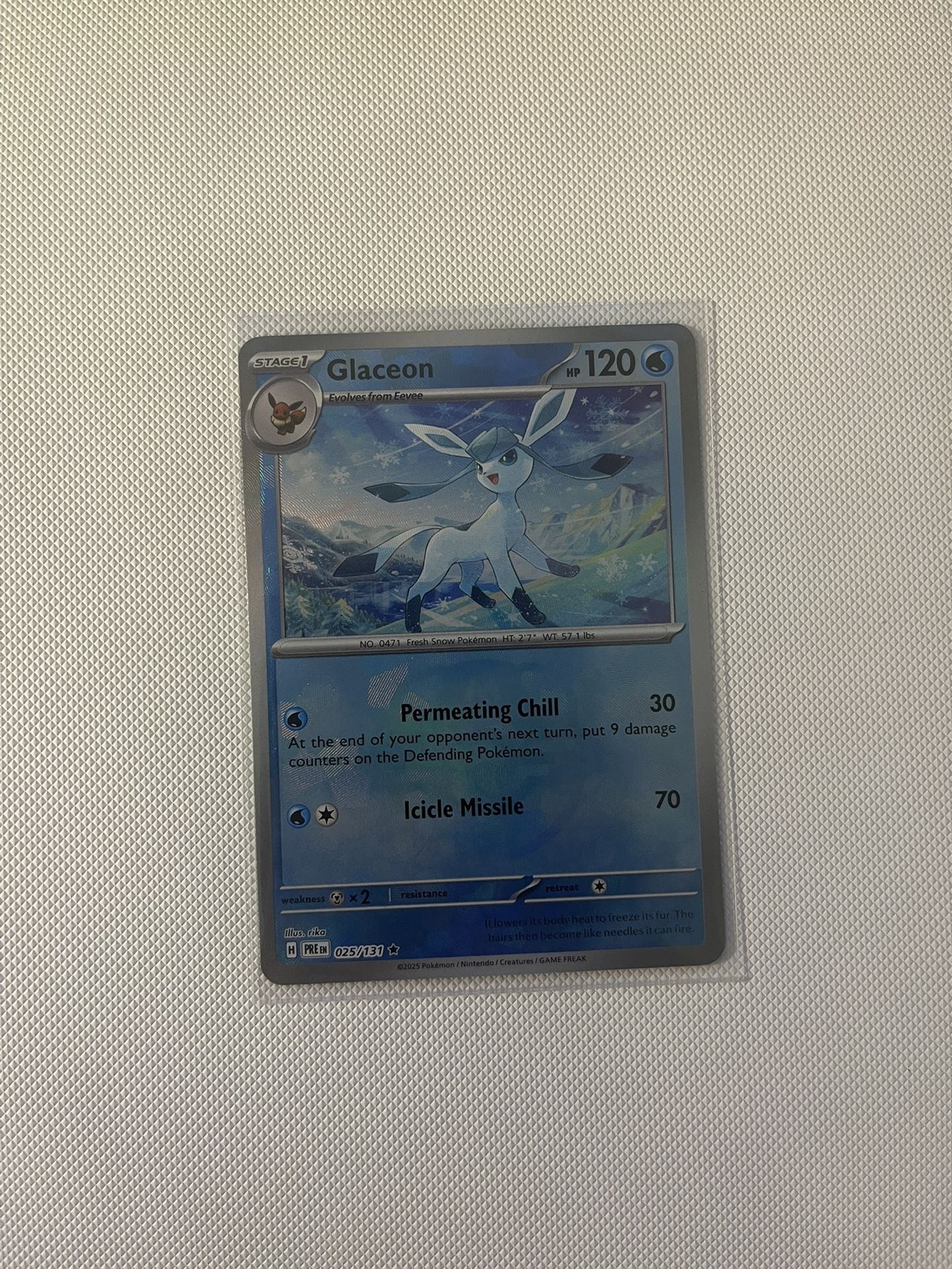 Glaceon Master Ball Prismatic Evolution Pokemon