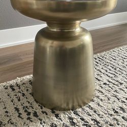(2) Brass End Tables