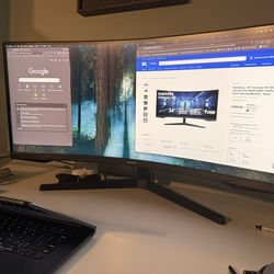 Samsung Odyssey G5 34” 165 Hz Curved Gaming Monitor