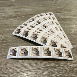 1-Cent Bobcat Sticker Stamps - 1,020 Count