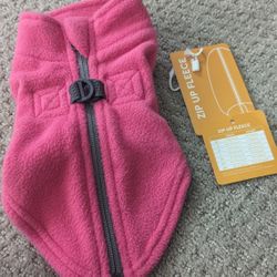 Size XS Fleece Pink Dog Jacket New W TAGS Make Offer