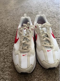 Nike White and Red Sneakers