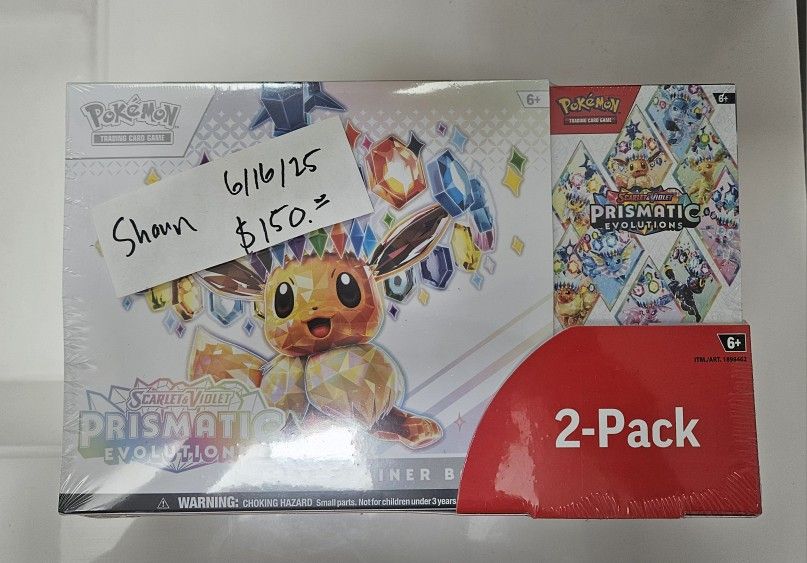 Costco Pokemon Prismatic Evolutions 2-Pack