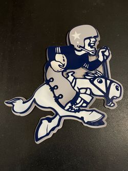 Dallas cowboys metal art 24” x 24”