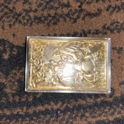 Pokeman Gold Played Card