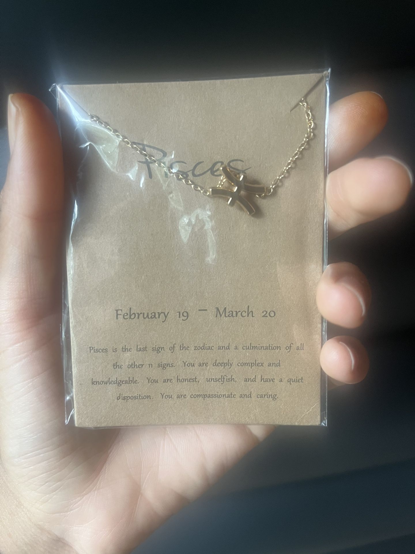Pisces Horoscope Necklace