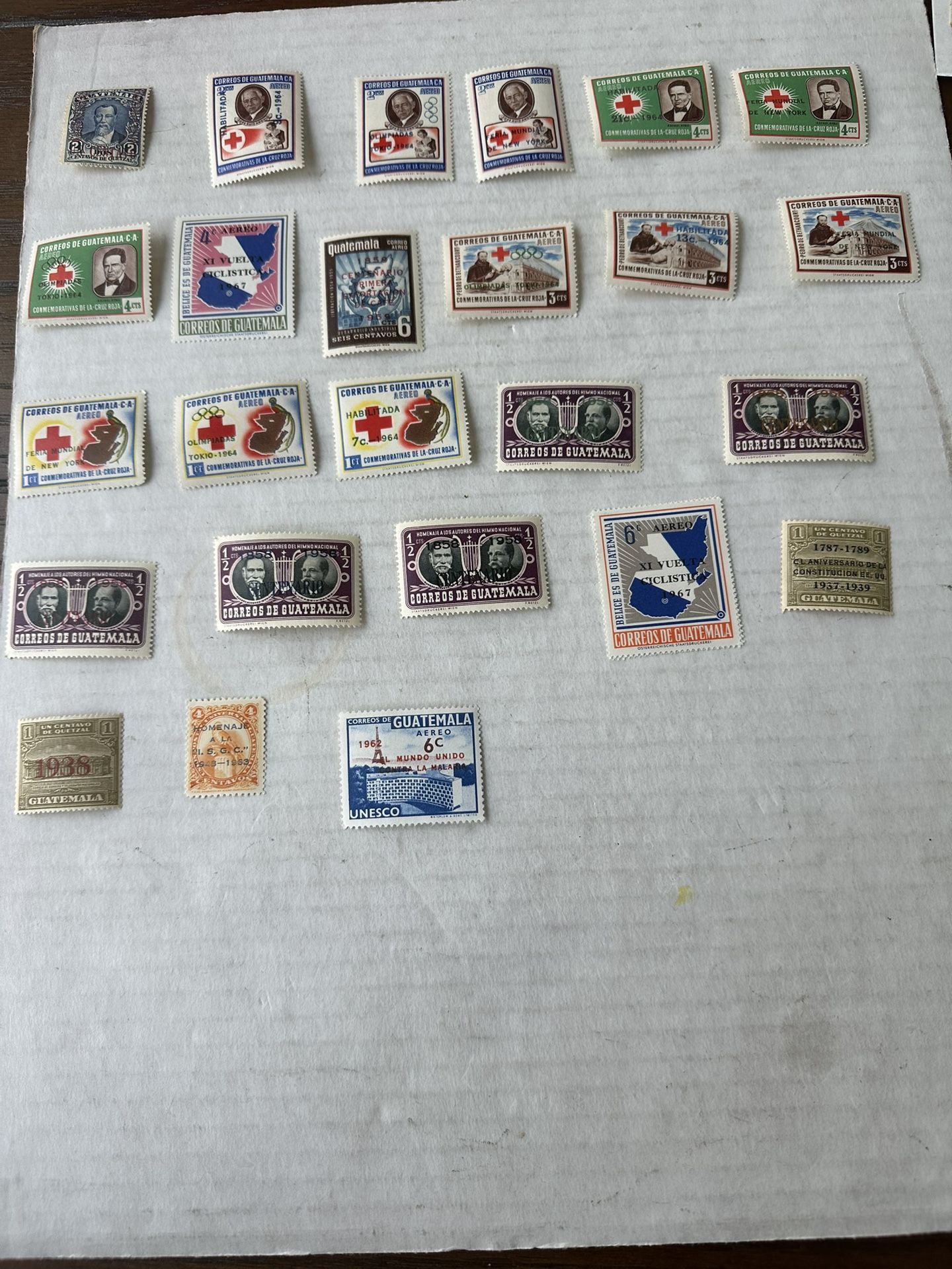 Guatemala Collection Of 25 Overprints Stamps 1(contact info removed)