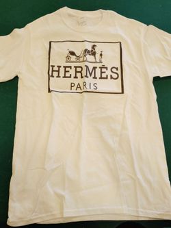 Hermes White Tee Size S Brand New with Dust Bags and Ribbon