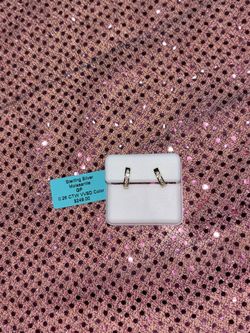 Sterling Silver Moissanite Earrings Gold Plated