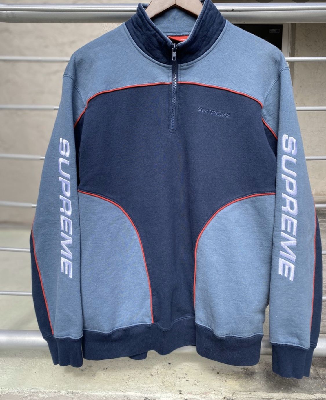 Supreme “Speedway Half Zip” Sweatshirt