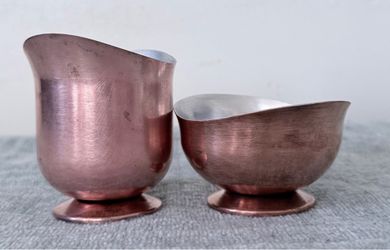 Vintage Aluminum Sugar & Creamer Set
