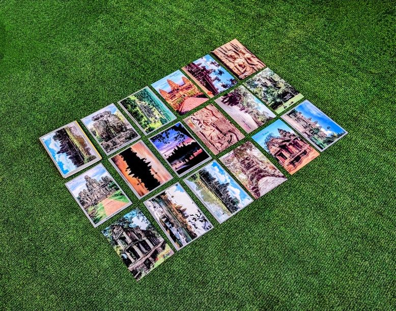 Kingdom of Cambodia Angkor Wat/Siem Reap/Bayon Temple 17pc Photo Postcard Set