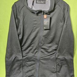 Mens Small Underarmour Zip-Up Hooded Coldgear Fleece