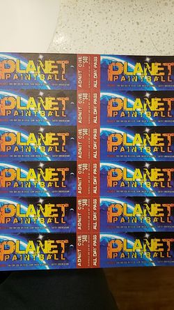 Paintball tickets